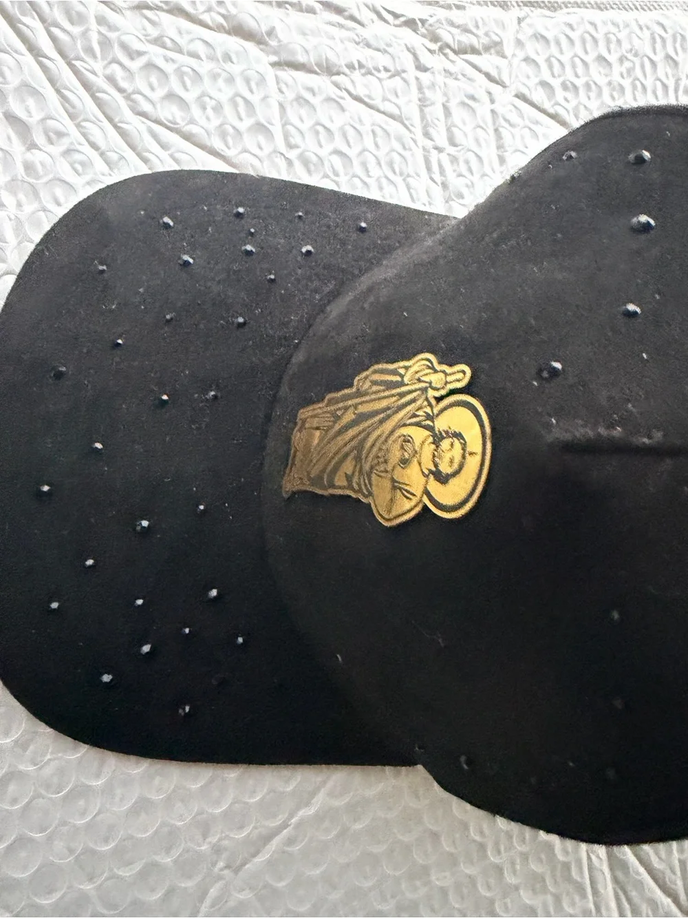 Black Religious Icon Embroidered Snapback Hat